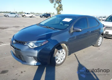 2016 Toyota Corolla Le из США, поврежденный, VIN 5YFBURHE3GP500865